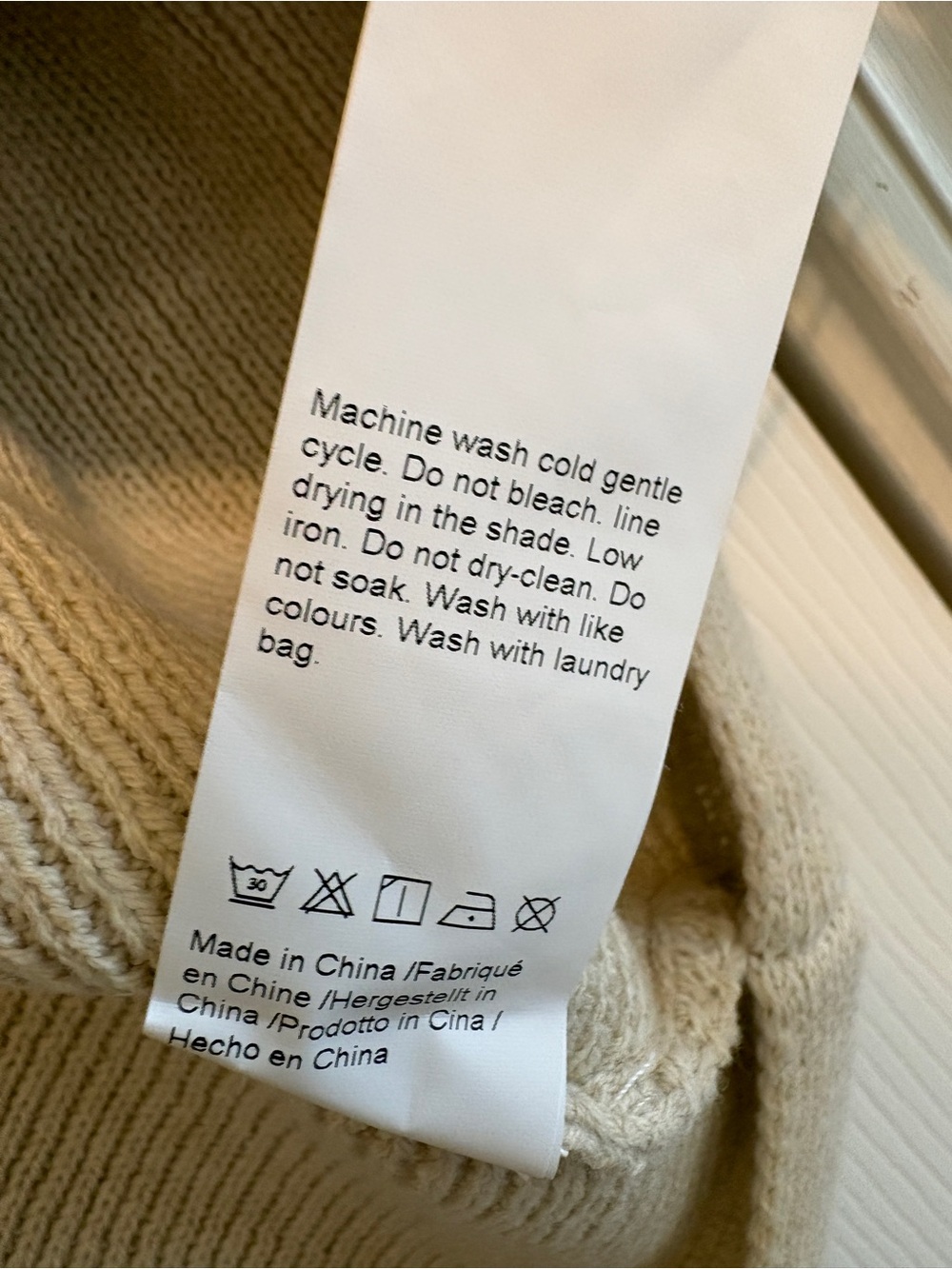 Saodimallsu Cream Ribbed Short-Sleeve Button Cardigan - Picture 6 of 10